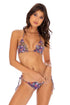 Luli Fama Tiki Babe REVERSIBLE RUCHED BRAZILIAN TIE SIDE BOTTOM
